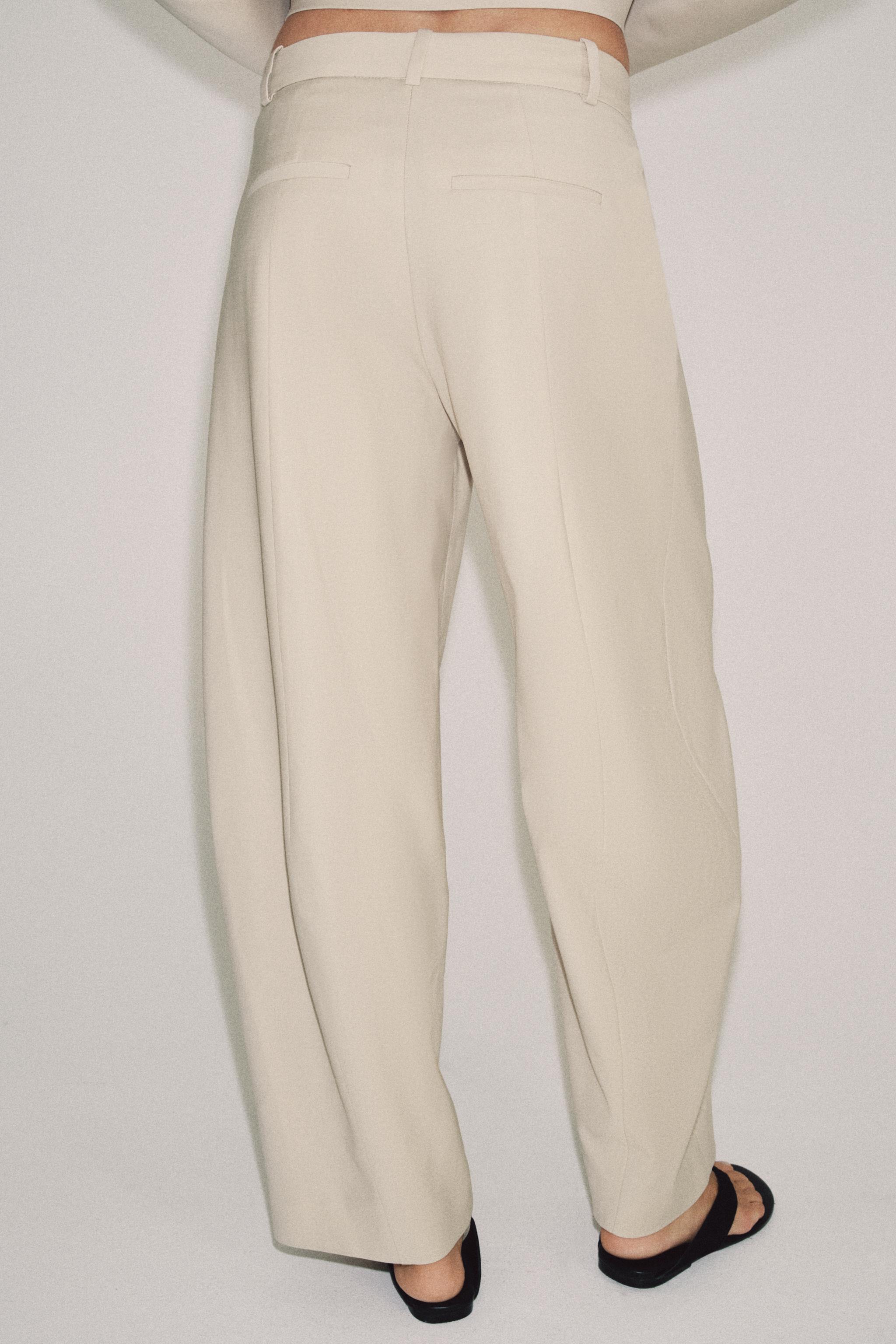 ZW COLLECTION WOOL BLEND BALLOON PANTS